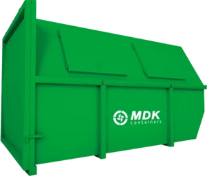 Houtafval container 10m³ gesloten