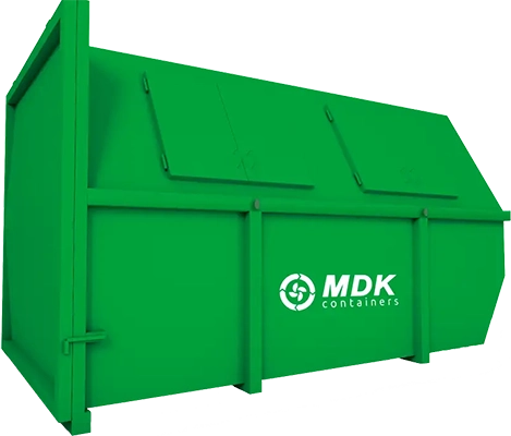 Groen- en tuinafval container 10m³ gesloten